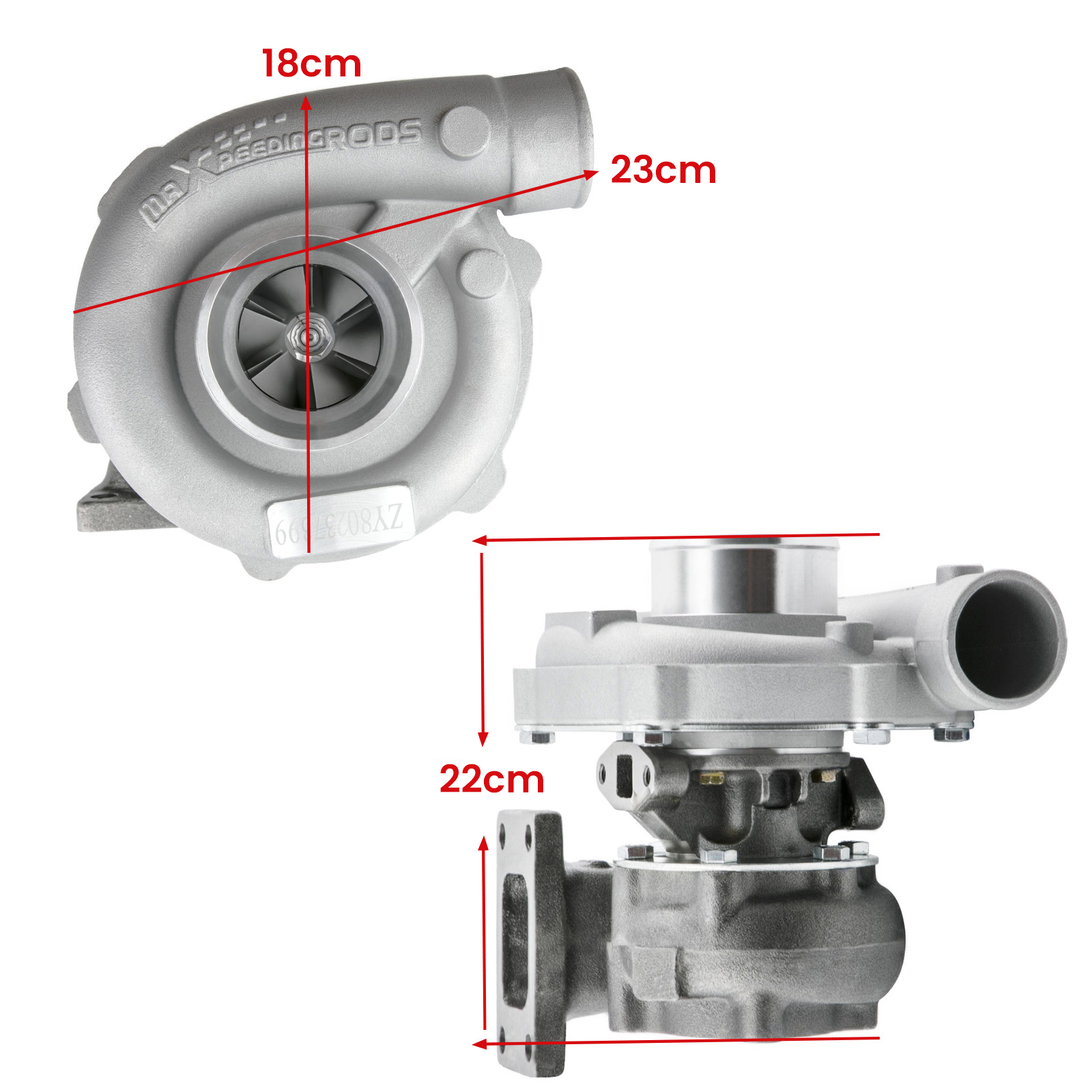 T3/T4 Hybrid Turbo Charger 0.50 A/R T04E T3 T4 0.63 A/R Turbine